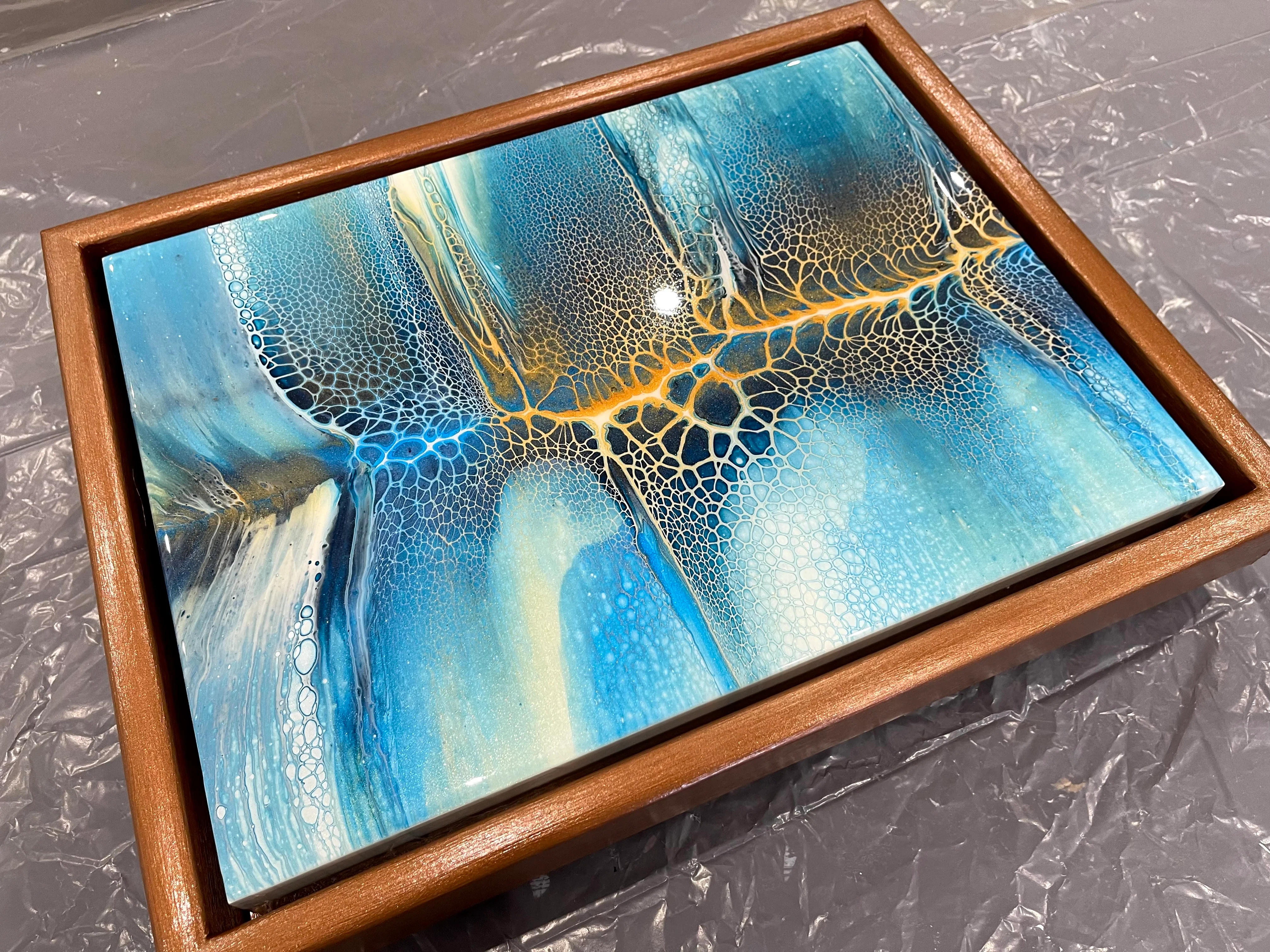 “Ice and bronze” 40x30cm - Image 5
